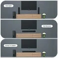 TOPVISION 4.1ch Sound Bar with Subwoofer, 120W Separable Sound Bar for TV, 2-in-1 Detachable Sound Bar with USB/AUX/Coaxial/Optical/HDMI/Bluetooth