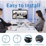 1440P HD Webcam with Microphone, Streaming Computer Web Camera USB PC Desktop Laptop Webcam with Stand/Privacy Cover/Tripod Stand, Autofocus, Noise Reduction for Video Calling/Zoom/Meeting