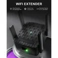 KIDSNADO 2025 WiFi Extender-Wireless Signal Repeater Booster,Dual Band 2.4GHz & 5GHz Wireless Repeate,Dual-band Speeds Up To 1200Mbps Wall-Through Strong WiFi Booster,Covers Up to 9800 Sq.ft （black）
