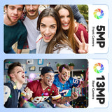 VEAT00L Tablet,10.1 inch Android 13 Tablets 2025,6GB RAM 64GB ROM 128GB Expand,Octa-Core Processor up with 5G WiFi,1280x800 IPS HD Touchscreen,6000mAh Battery, Bluetooth, Dual Camera, GMS