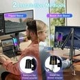 ALILYY Gaming USB Microphone,Noise Cancellation Condenser mic with Boom Arm,Mute, Gain, Monitoring, Gaming Microphone for Phone,PC,Computer,PS4,PS5,Mac,Streaming,Podcast,Twitch,YouTube,D