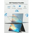 UPERFECT Folding Monitor - Dual 15.6" 1080P 60HZ Portable Monitor Bult-in Stand VESA (Driver Free)