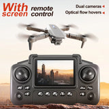 LmnLft 1080P Camera Drone with Remote Screen - Altitude Hold RC Quadcopter for Beginners, Foldable Design with 2.4Ghz Control for Kids & Adults