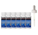 (6 Pack) Kirkland Minoxidil for Men Hair Regrowth Treatment, Liquid Extra Strength 5% Topical Solution, 6 Months Supply - Dropper Applicator included