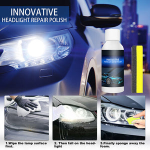 Headlight Cover Len Restorer Cleaner Repair Liquid Polish Car Accessories 20ml