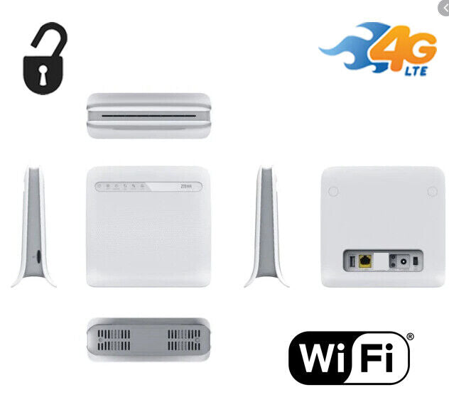 ZTE MF253 Home Modem Wi-Fi Router GSM Unlocked 4G LTE Canada Latin