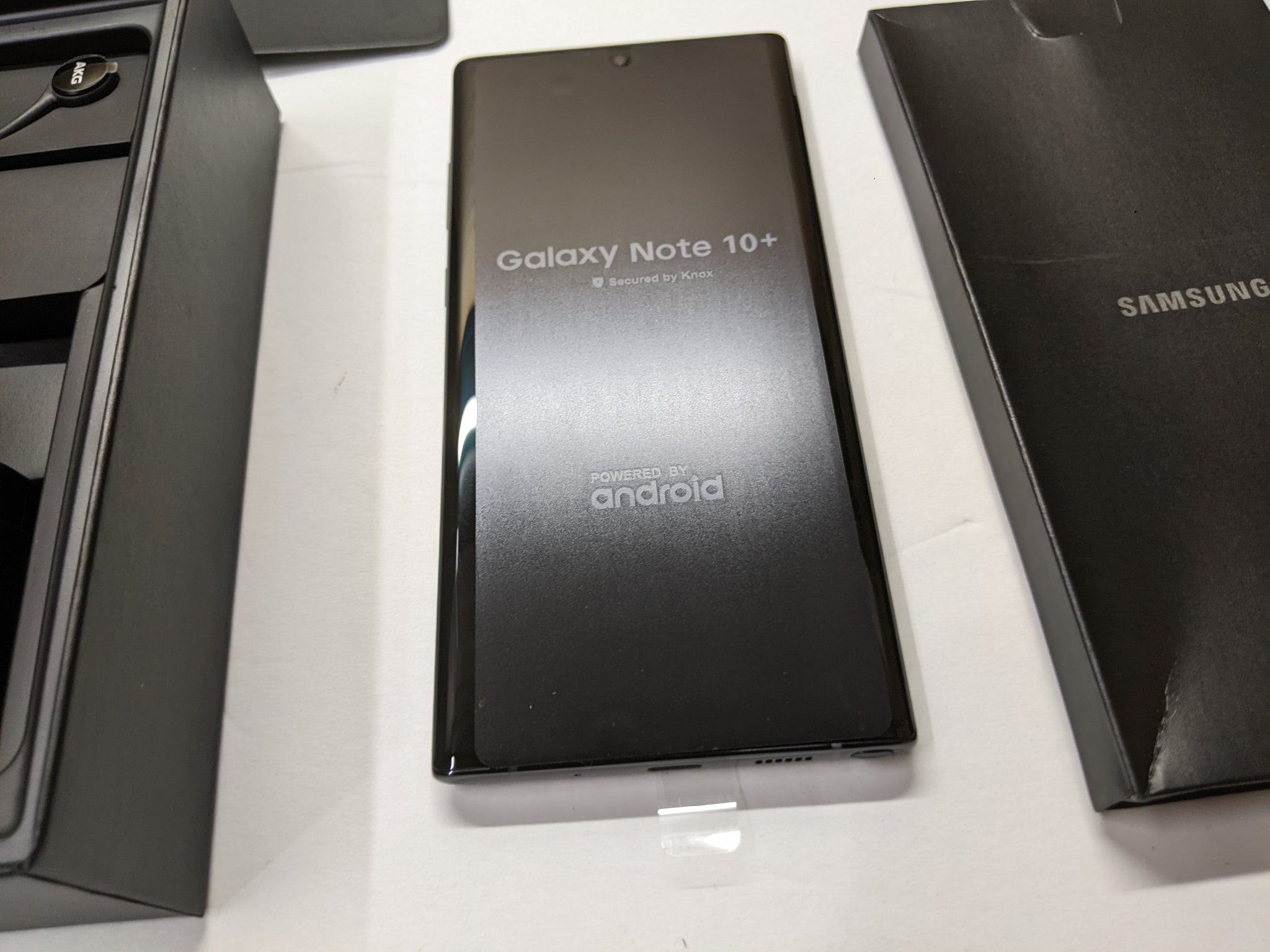  Samsung Galaxy Note 10+ Plus (5G) Single-SIM SM-N976B 256GB  Factory Unlocked 5G Smartphone - International Version (Aura Black) : Cell  Phones & Accessories